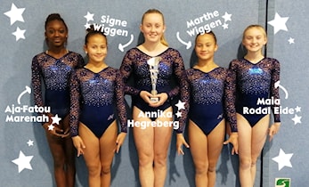 FLOTTE RESULTATER I NM junior for Moss Turnforenings jenter